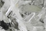 Green Augelite Crystals on Quartz (Japan Law Twins) - Peru #173387-7